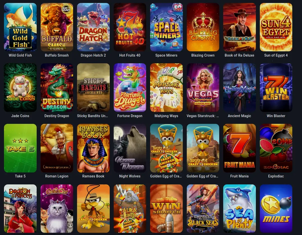 Lucky casino en ligne interface